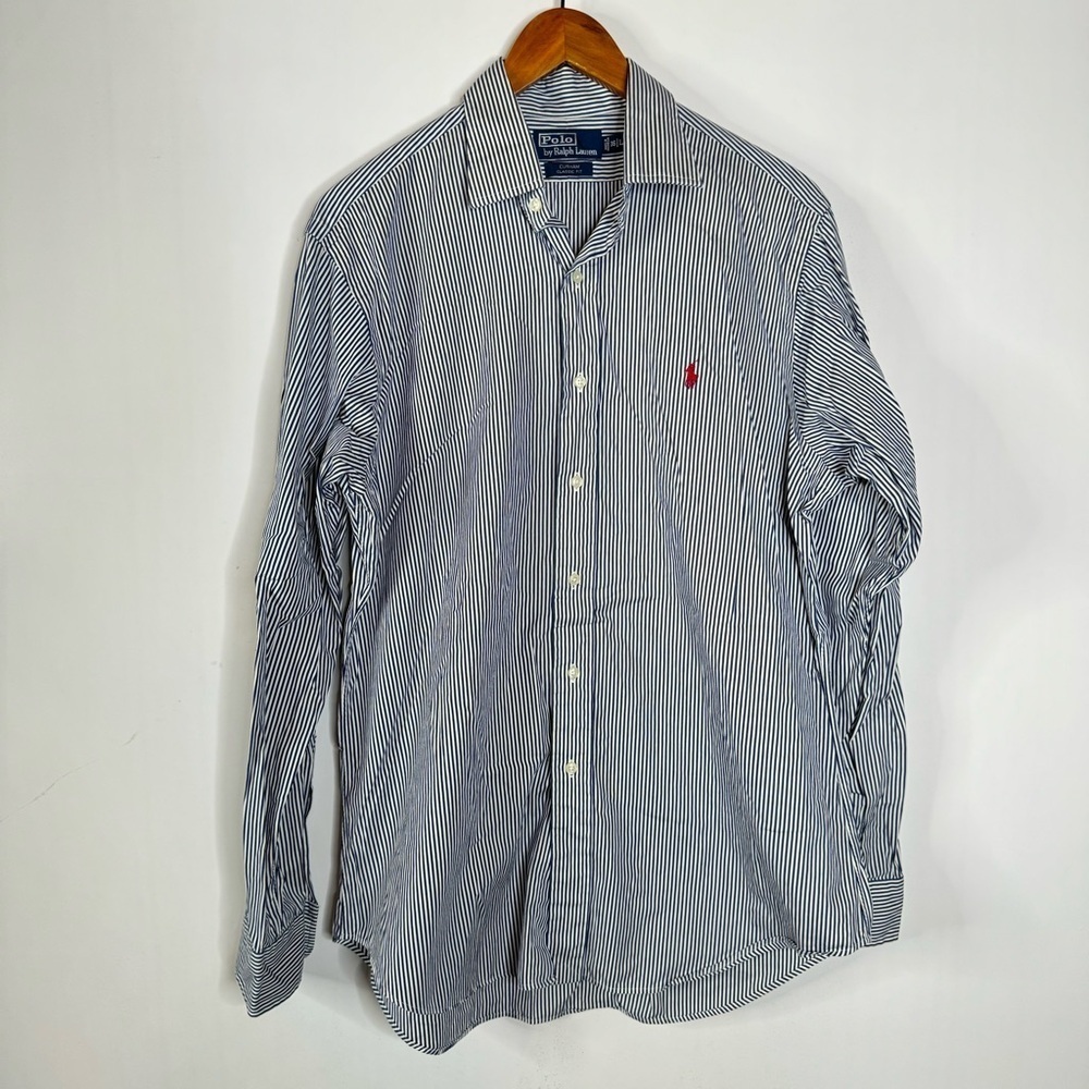 Polo Ralph Lauren Curham‎ Classic Fit Striped Button Down Shirt Size Large